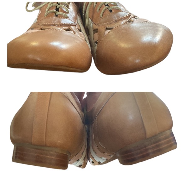 Jeffrey Campbell Ibiza Last Lace Up Woven Cap Toe Oxfords Loafers Flats 8 - Picture 7 of 11